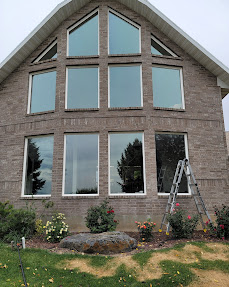 Clean house with sparkling windows